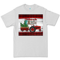 Dove Grey christmas on the farm tractor Premium Tee - Jasminsmagicworld