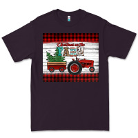 Plum christmas on the farm tractor Premium Tee - Jasminsmagicworld