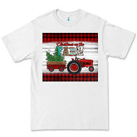 White christmas on the farm tractor Premium Tee - Jasminsmagicworld