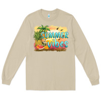 Mushroom summer vibes sunset and fruits Long Sleeve Tee - BarkalooDesign
