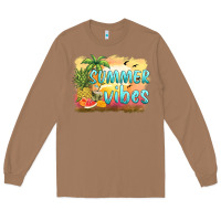 Toasted Coconut summer vibes sunset and fruits Long Sleeve Tee - BarkalooDesign