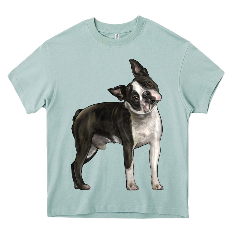 Boston Terrier Heavy Core Tee by LillyAllenDesigns | Teevron
