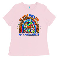 Bubblegum Pink autism awareness gnomes Ladies Tee - BarkalooDesign