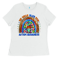 White autism awareness gnomes Ladies Tee - BarkalooDesign
