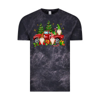 Cloud Black christmas gnomes truck Vintage Tee - MaliasSmallBusiness