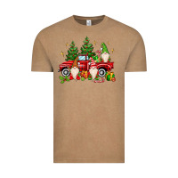 Vintage Coffee christmas gnomes truck Vintage Tee - MaliasSmallBusiness