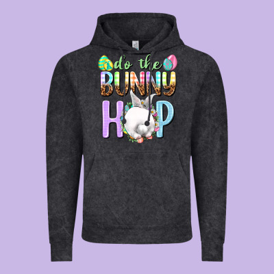 Do The Bunny Hop Vintage Hoodie Designed By Nancycooperartshop