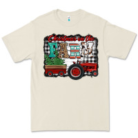 Bone christmas on the farm tractor buffalo plaid Premium Tee - Jasminsmagicworld