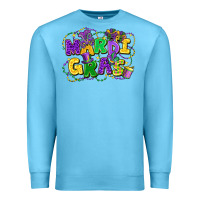 Ocean Blue mardi gras Premium Sweatshirt - FaDigitalArtStudio