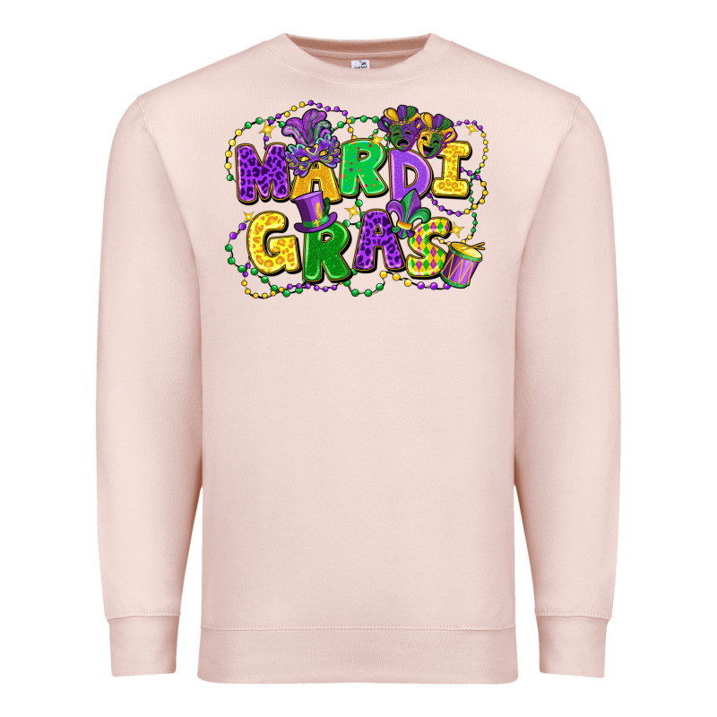 Mardi Gras Premium Sweatshirt by FaDigitalArtStudio | Teevron