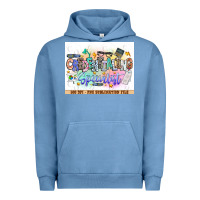Pigment Pebble Blue asdfas Urban Hoodie - CowhideDigitalArt