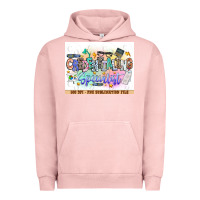 Pigment Salmon asdfas Urban Hoodie - CowhideDigitalArt