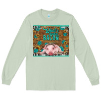 Matcha whats shakin bacon baby pig Long Sleeve Tee - RanaPortraitStore