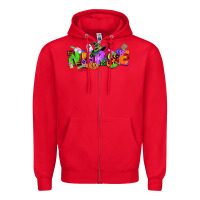 Red halloween nurse Zipper Hoodie - CowGirlArtShop