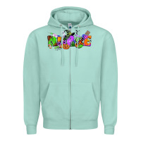 Seafoam halloween nurse Zipper Hoodie - CowGirlArtShop