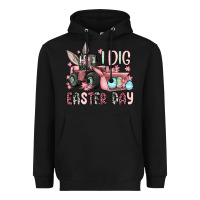 Black I dig Easter Day Heavyweight Hoodie - OliviaCreatesArt