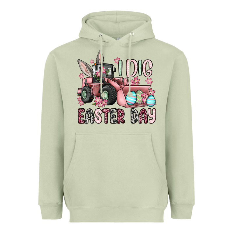 I Dig Easter Day Heavyweight Hoodie by OliviaCreatesArt | Teevron