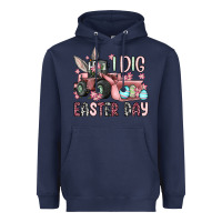 Navy I dig Easter Day Heavyweight Hoodie - OliviaCreatesArt