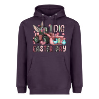 Plum I dig Easter Day Heavyweight Hoodie - OliviaCreatesArt
