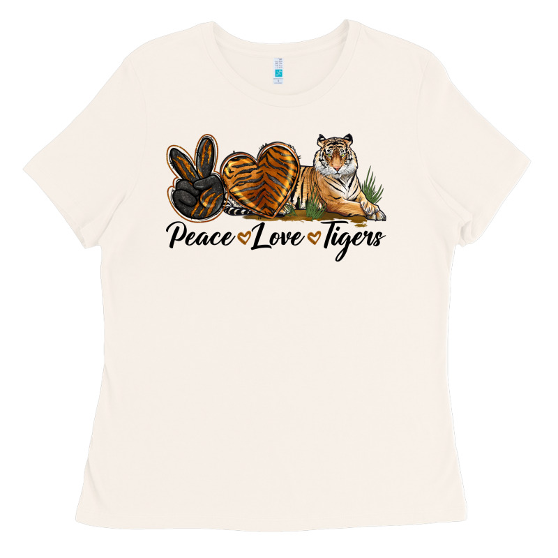 Peace Love Tigers Ladies Tee by LillyAllenDesigns | Teevron