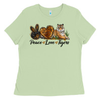 Matcha Peace Love Tigers Ladies Tee - LillyAllenDesigns