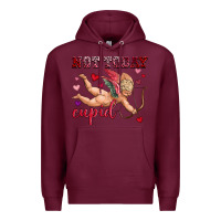 Burgundy not today cupid Premium Hoodie - OliviaCreatesArt