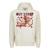 Oatmeal Heather not today cupid Premium Hoodie - OliviaCreatesArt