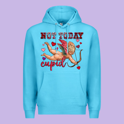 Not Today Cupid Premium Hoodie Designed By Oliviacreatesart