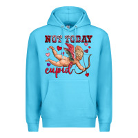 Ocean Blue not today cupid Premium Hoodie - OliviaCreatesArt