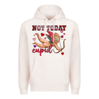 Pale Pink not today cupid Premium Hoodie - OliviaCreatesArt
