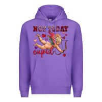 Purple not today cupid Premium Hoodie - OliviaCreatesArt