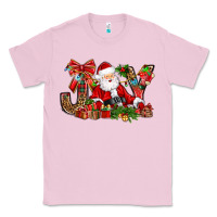 Bubblegum Pink joy christmas with santa bbs Classic Tee - BundleAndBundleShop