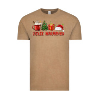 Vintage Coffee feliz navidad Vintage Tee - MaliasSmallBusiness