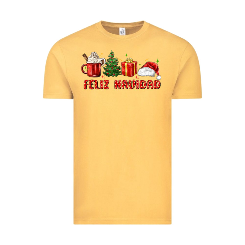 Feliz Navidad Vintage Tee by MaliasSmallBusiness | Teevron