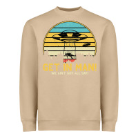 Mushroom UFO Vintage Retro Alien Outerspace Spaceship Heavyweight Sweatshirt - Bettercallsaul