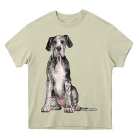 Mossy Great Dane Dog Heavy Core Tee - LillyAllenDesigns