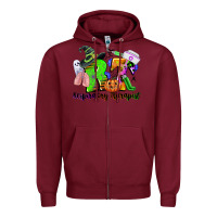 Burgundy rt respiratory therapist halloween Zipper Hoodie - CowGirlArtShop