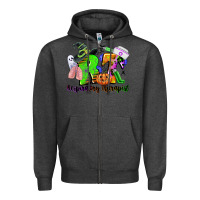 Charcoal Heather rt respiratory therapist halloween Zipper Hoodie - CowGirlArtShop