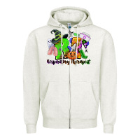 Oatmeal Heather rt respiratory therapist halloween Zipper Hoodie - CowGirlArtShop