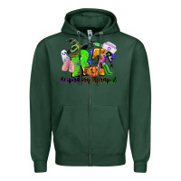 Sports Green rt respiratory therapist halloween Zipper Hoodie - CowGirlArtShop