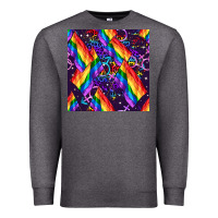 Charcoal Heather lgbt flag seamless pattern Premium Sweatshirt - FaDigitalArtStudio