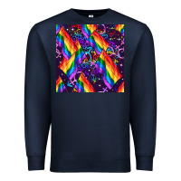 Navy lgbt flag seamless pattern Premium Sweatshirt - FaDigitalArtStudio