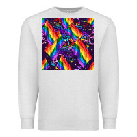 Oatmeal Heather lgbt flag seamless pattern Premium Sweatshirt - FaDigitalArtStudio