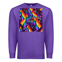 Purple lgbt flag seamless pattern Premium Sweatshirt - FaDigitalArtStudio