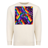 Sandshell lgbt flag seamless pattern Premium Sweatshirt - FaDigitalArtStudio
