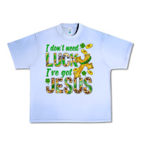 Grape Ice I Don't Need Luck I've Got Jesus St. Patricks Urban Heavy Tee - BundleAndBundleShop