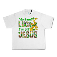 Lunar Rock I Don't Need Luck I've Got Jesus St. Patricks Urban Heavy Tee - BundleAndBundleShop