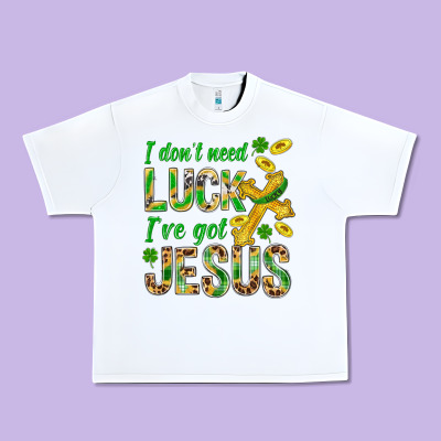 I Don't Need Luck I've Got Jesus St. Patricks Urban Heavy Tee Designed By Bundleandbundleshop