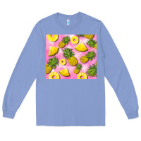 Colony Blue pink pineapple Long Sleeve Tee - BarkalooDesign