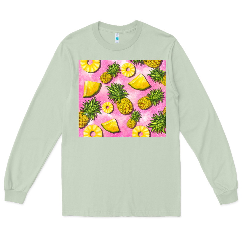 Pink Pineapple Long Sleeve Tee by BarkalooDesign | Teevron